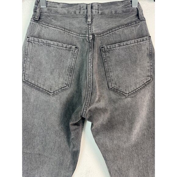AGOLDE Jeans Womens Gray Riley Faded Mid Rise Button Fly Casual Denim Size 23 - Picture 4 of 15